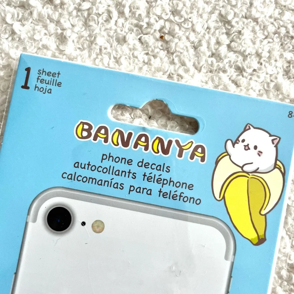 💎 3/$10 Bananya kawaii cat phone sticker decal